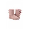 OZWEAR UGG OZW105 缎面双蝴蝶结雪地靴（防泼水）