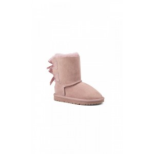 OZWEAR UGG OZW111 儿童双蝴蝶结中筒防泼水雪地靴