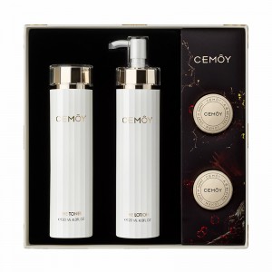 【国内仓】Cemoy 白金流明系列 滋润补水深层修护 限量礼盒（爽肤水 120ml + 乳液 120ml+面霜10ml*2）