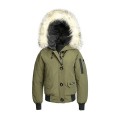 EDGII UGG EDW0001 短款皮草羽绒派克服 毛领可拆卸 全防风防泼溅面料 男女同款 三色可选